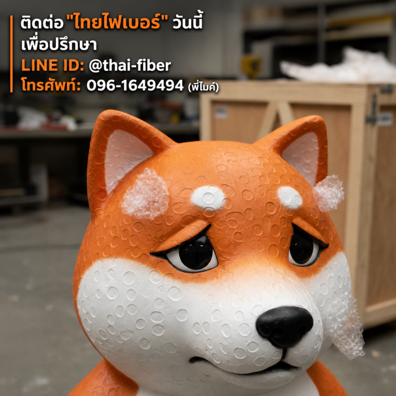 fiberglass_shiba_bubble_wrap_contact